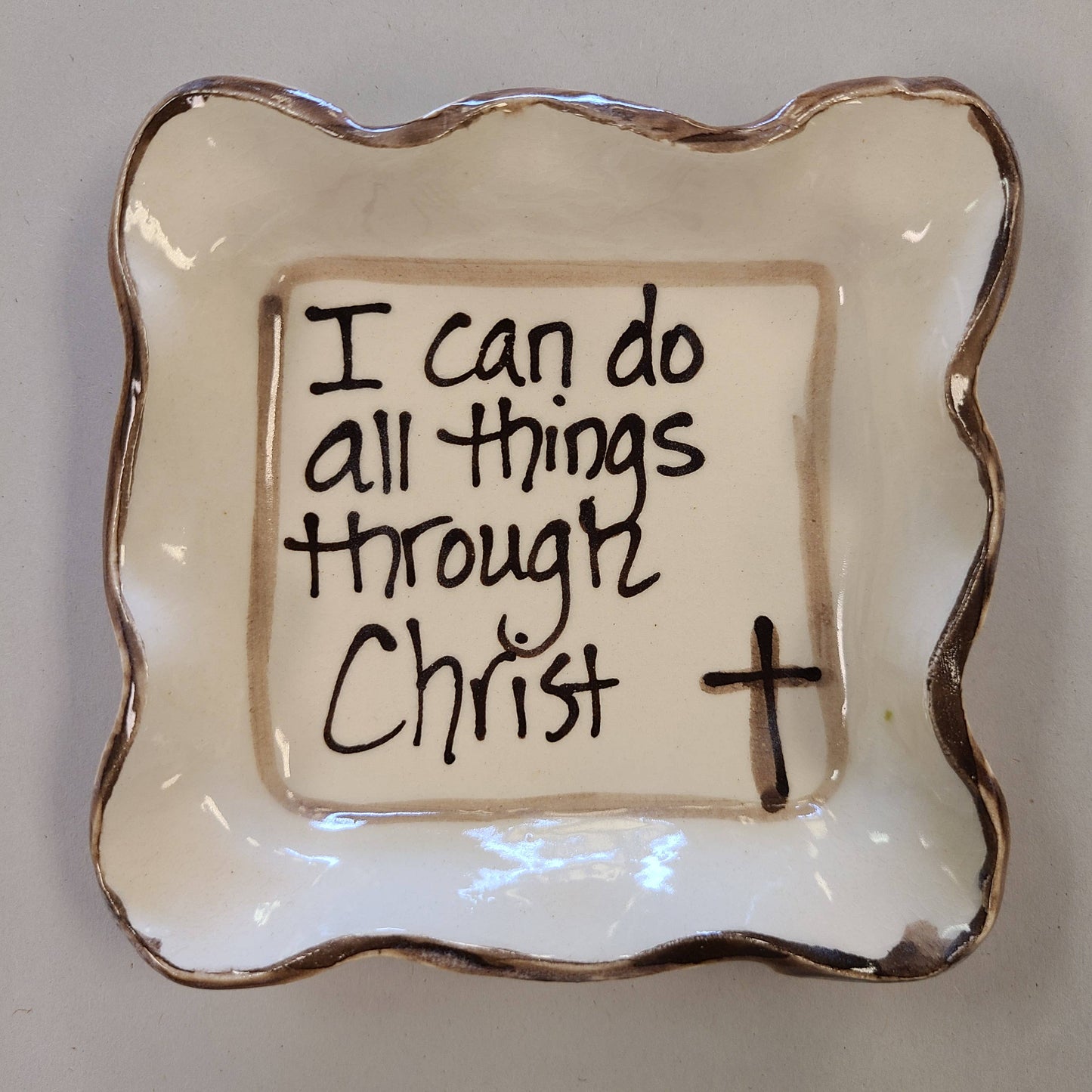 Small Candle Plate (AW "I Can Do")