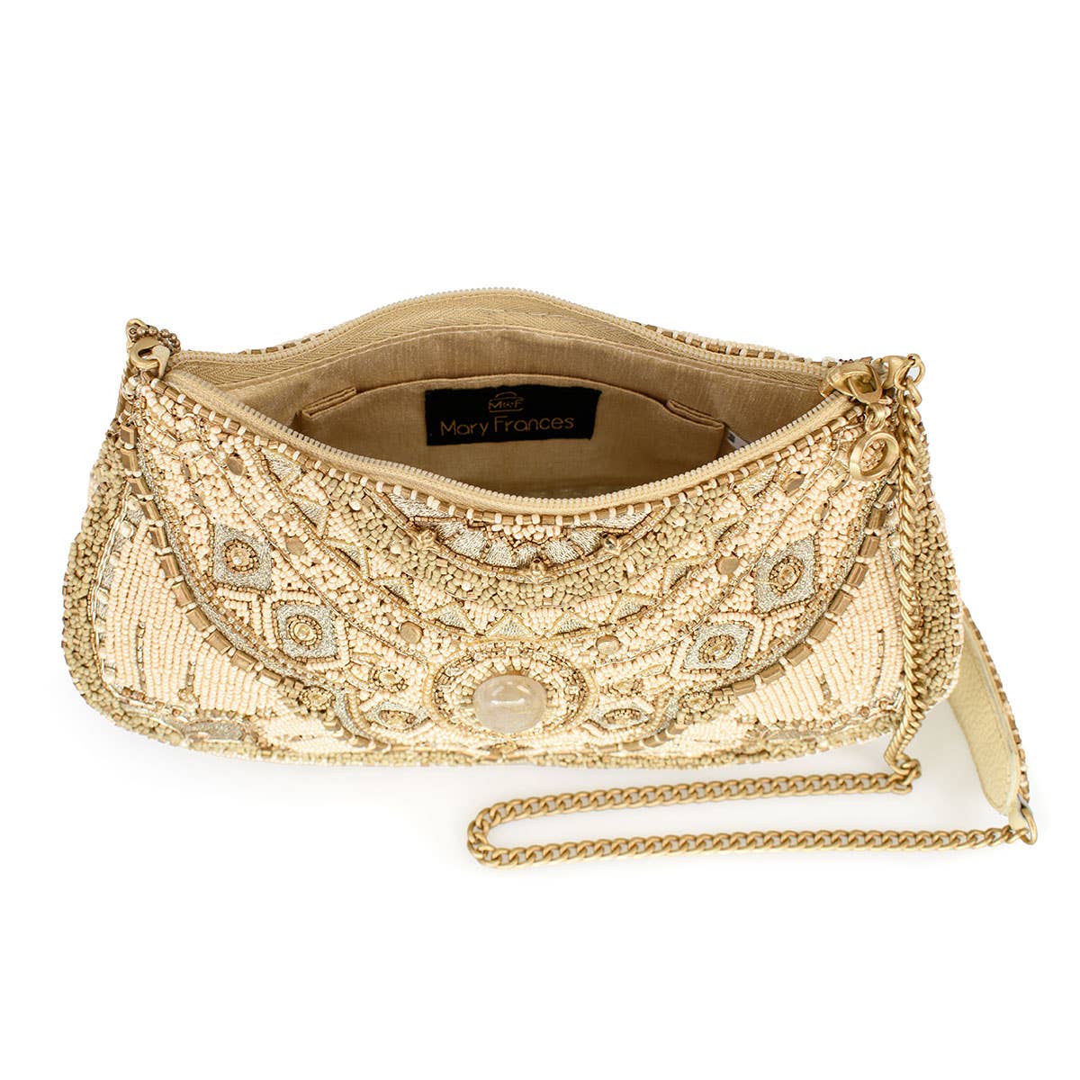 Sand Dune Gem and Beaded Southwestern Crossbody Handbag