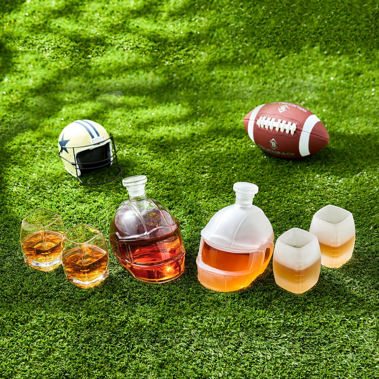 CRAFTGEN - Football Whiskey Decanter - Gifts for Him Husband Boyfriend