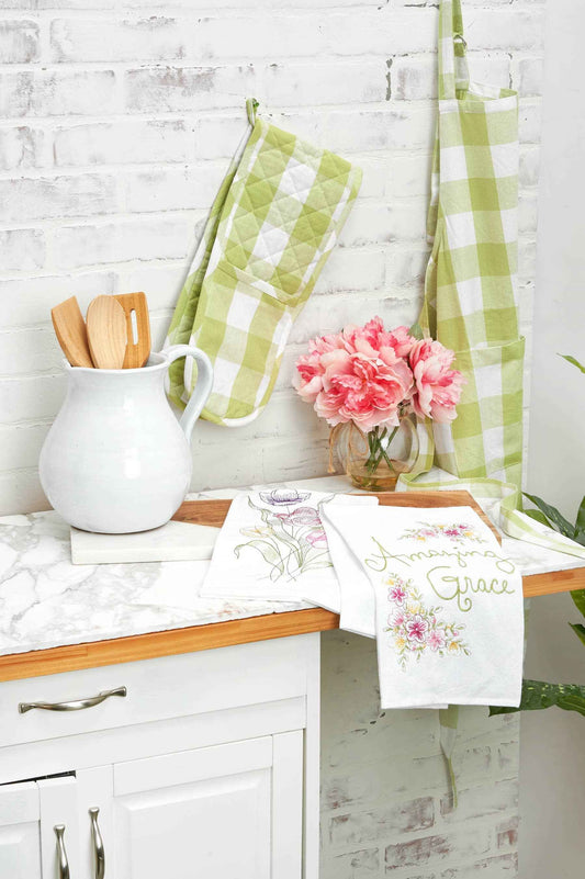 Amazing Grace Floral Kitchen Towel