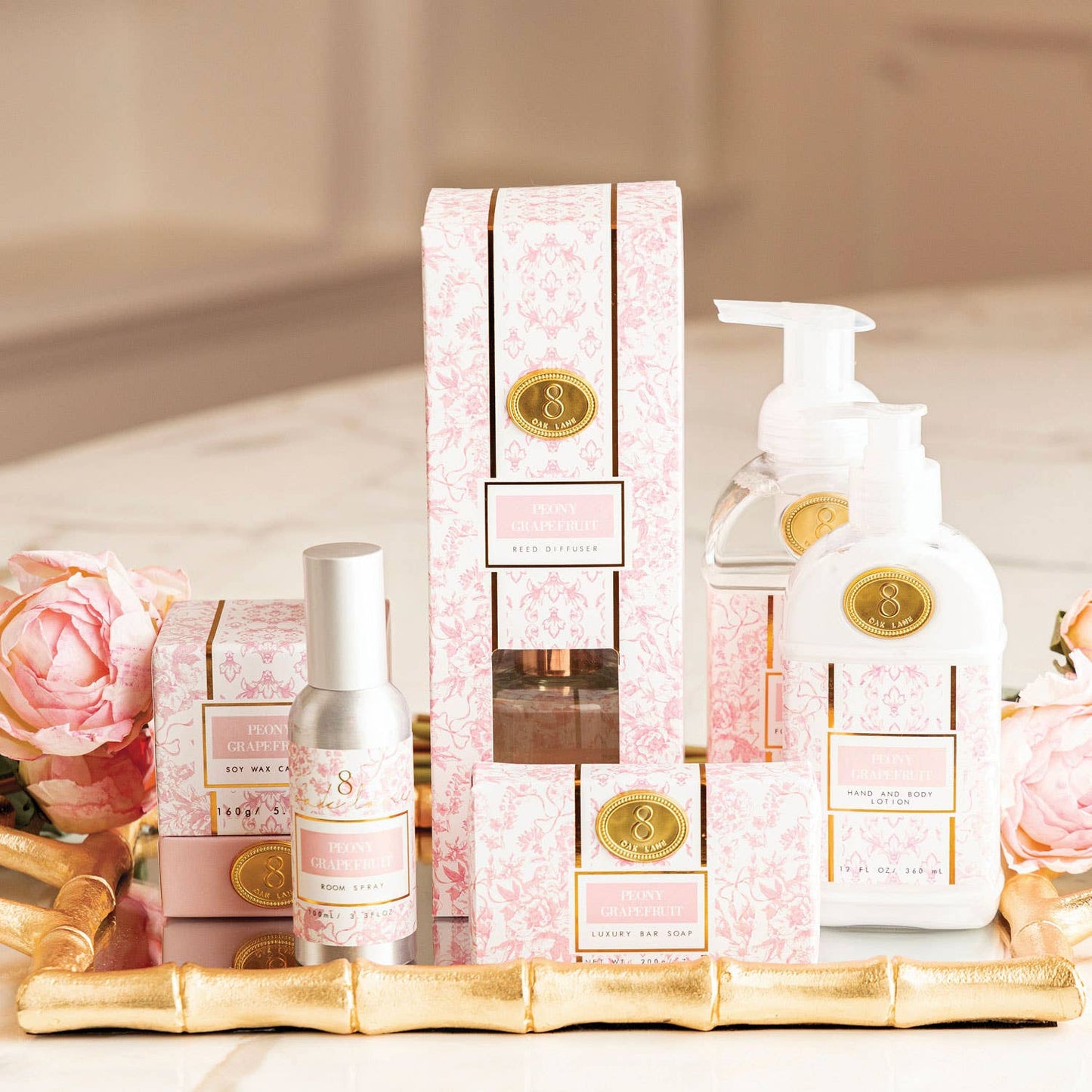 8 Oak Lane - Peony Grapefruit 300ml Hand & Body Lotion