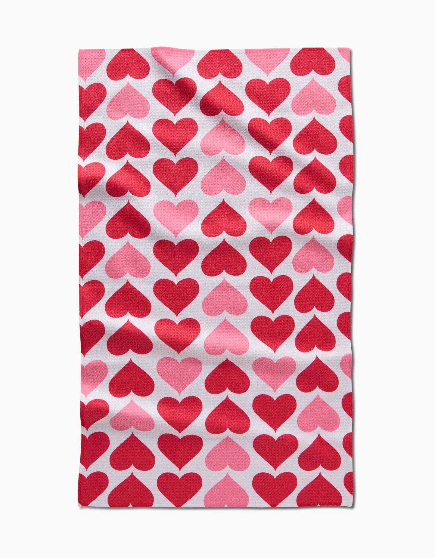 Geometry - Blushing Hearts Tea Towel