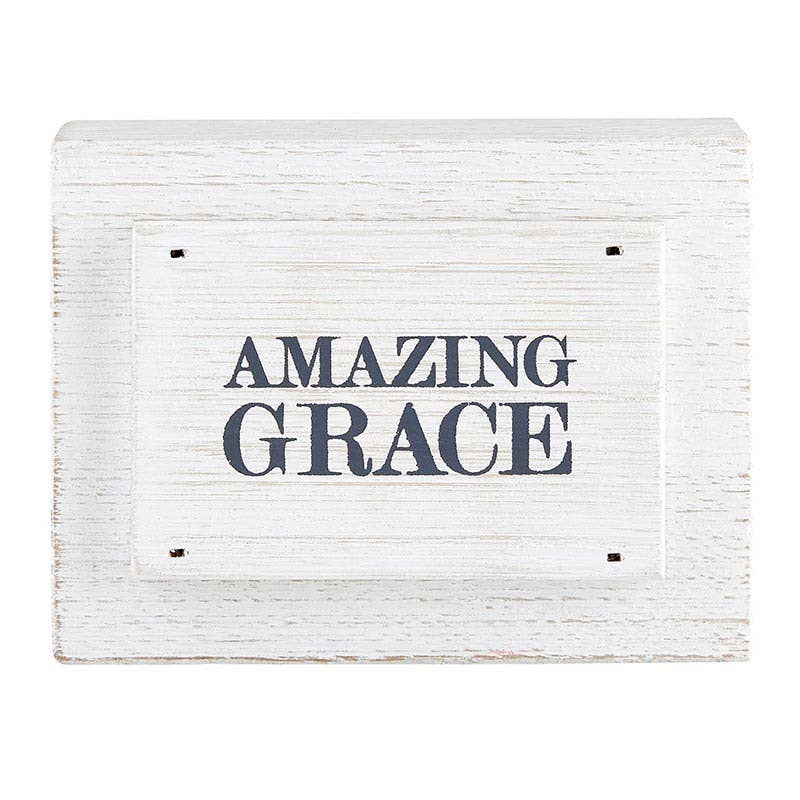 Amazing Grace Wood Block
