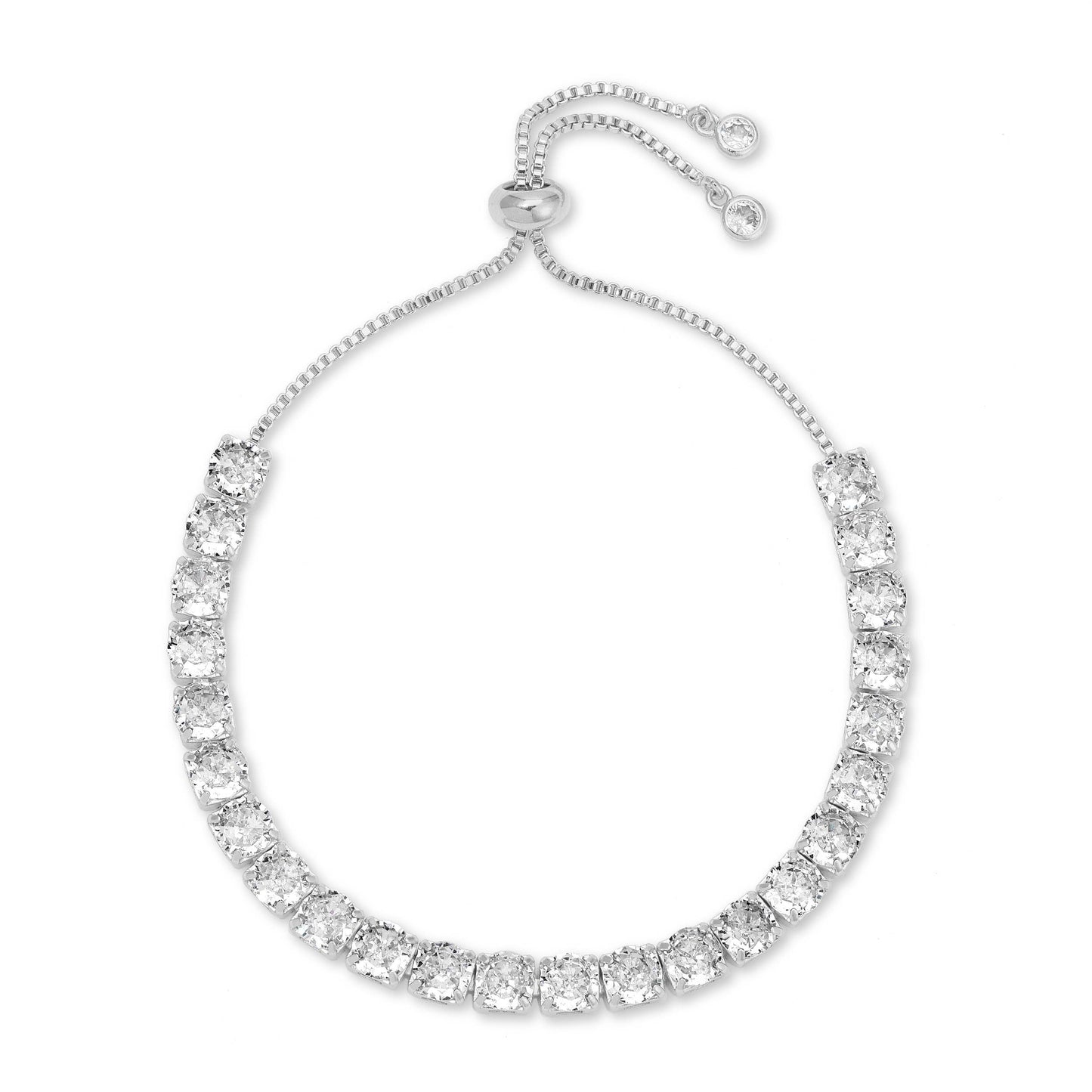 Statement Faux Diamond Pulley Bracelet