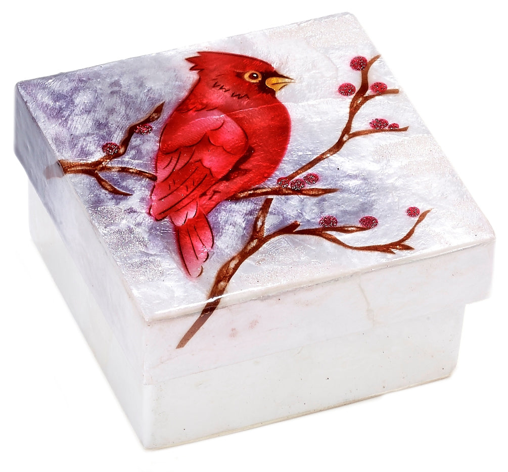 Caja pequeña Capiz Cardinal