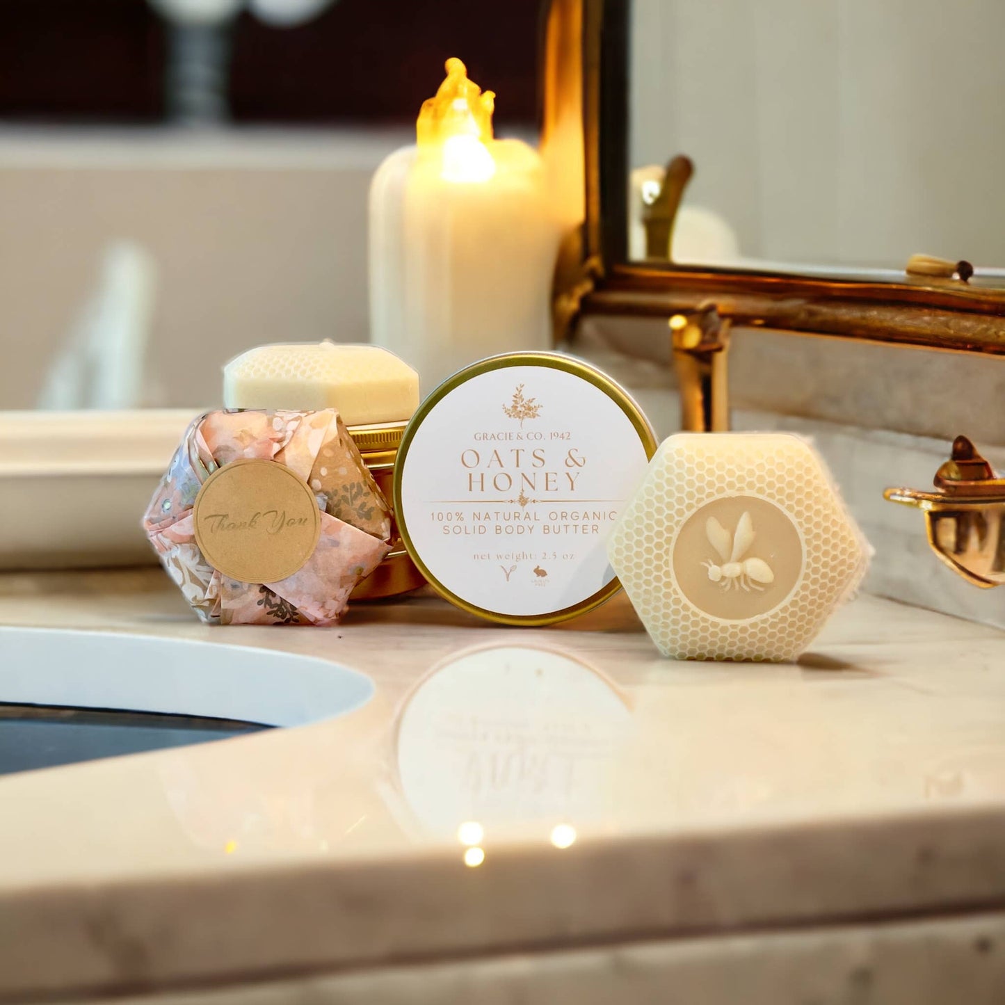 Organic Solid Body Butter Lotion Bar