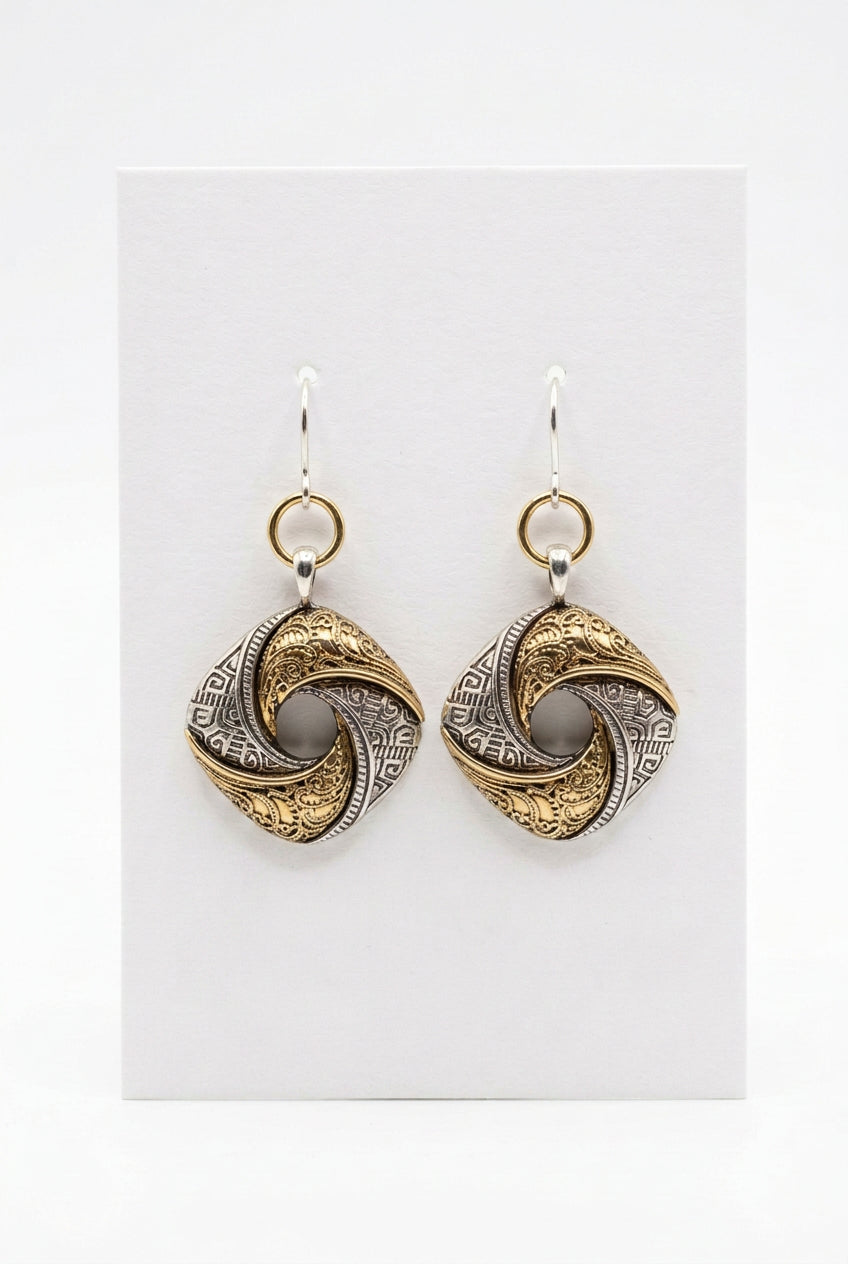 Mixed metal Earrings (gold/silver tone) (assorted design)