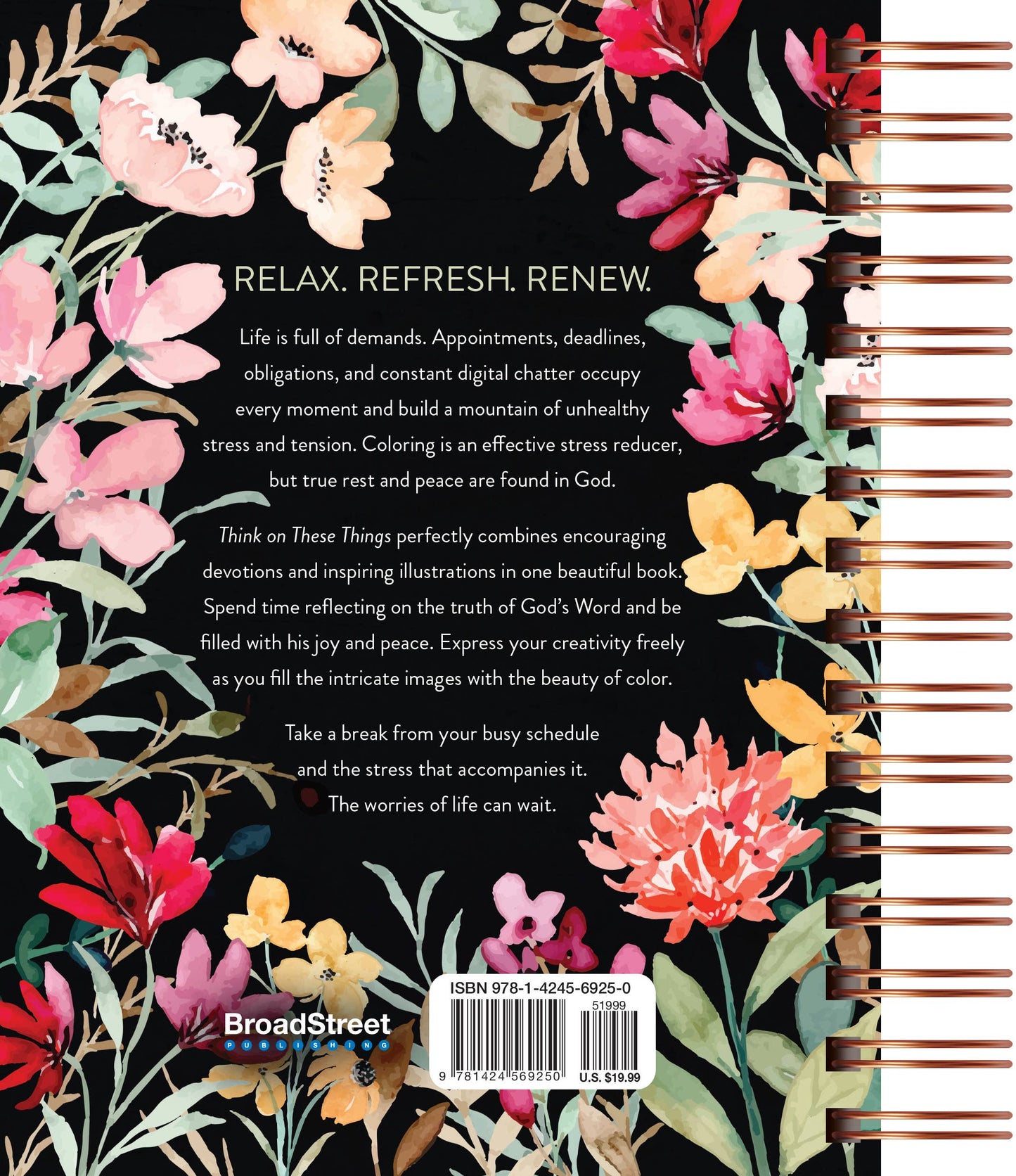 Think on These Things (Devotional Coloring Book)