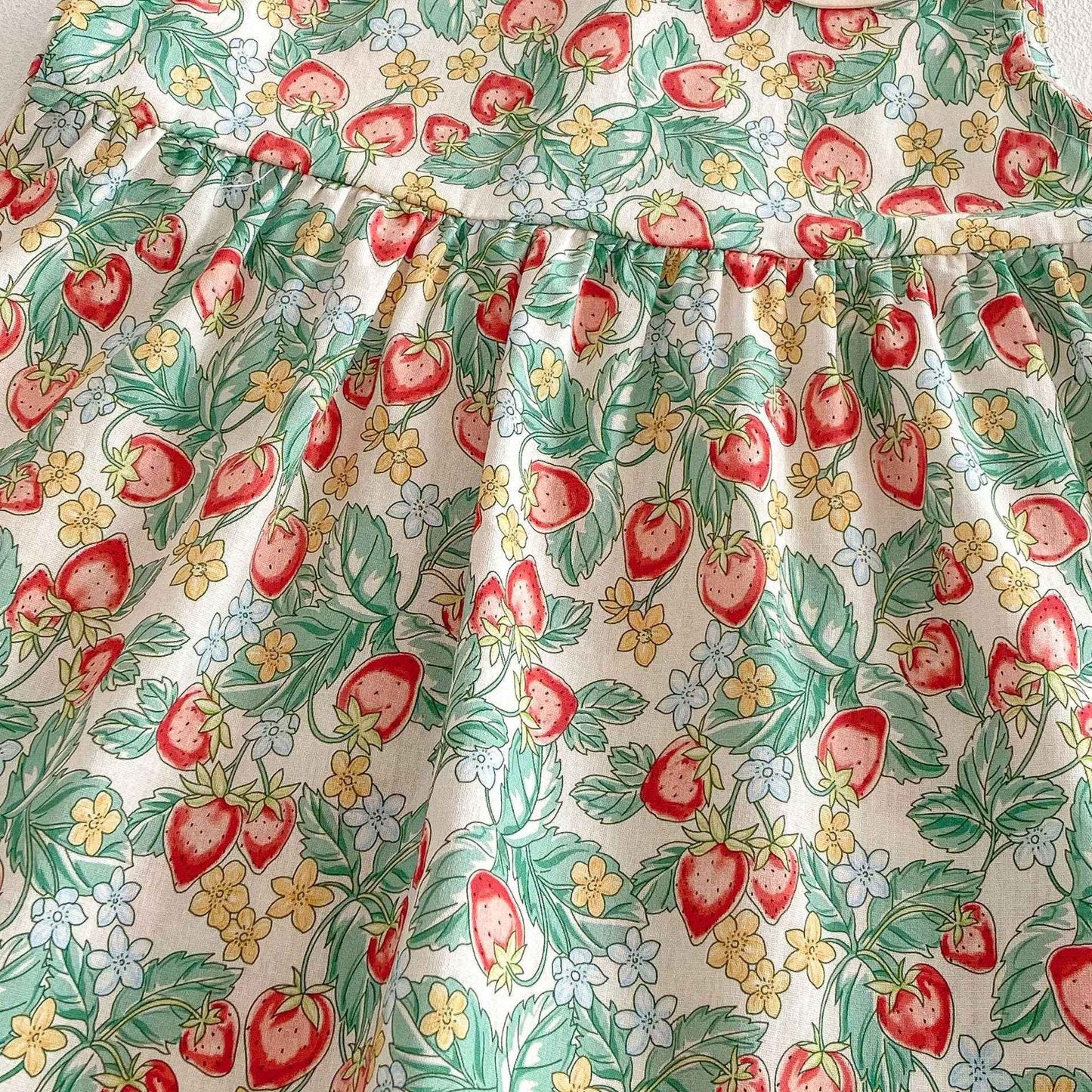Baby & Kids Strawberry Princess Sundress: Green / 2-3T