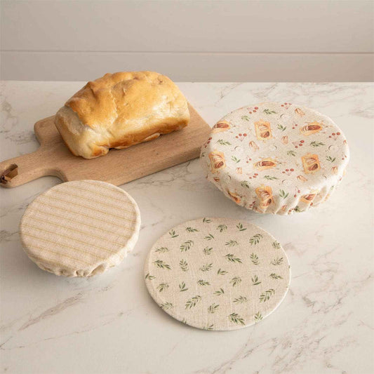 Cloth Bowl Covers, Sourdough (Set of Sm, Med, Lg)