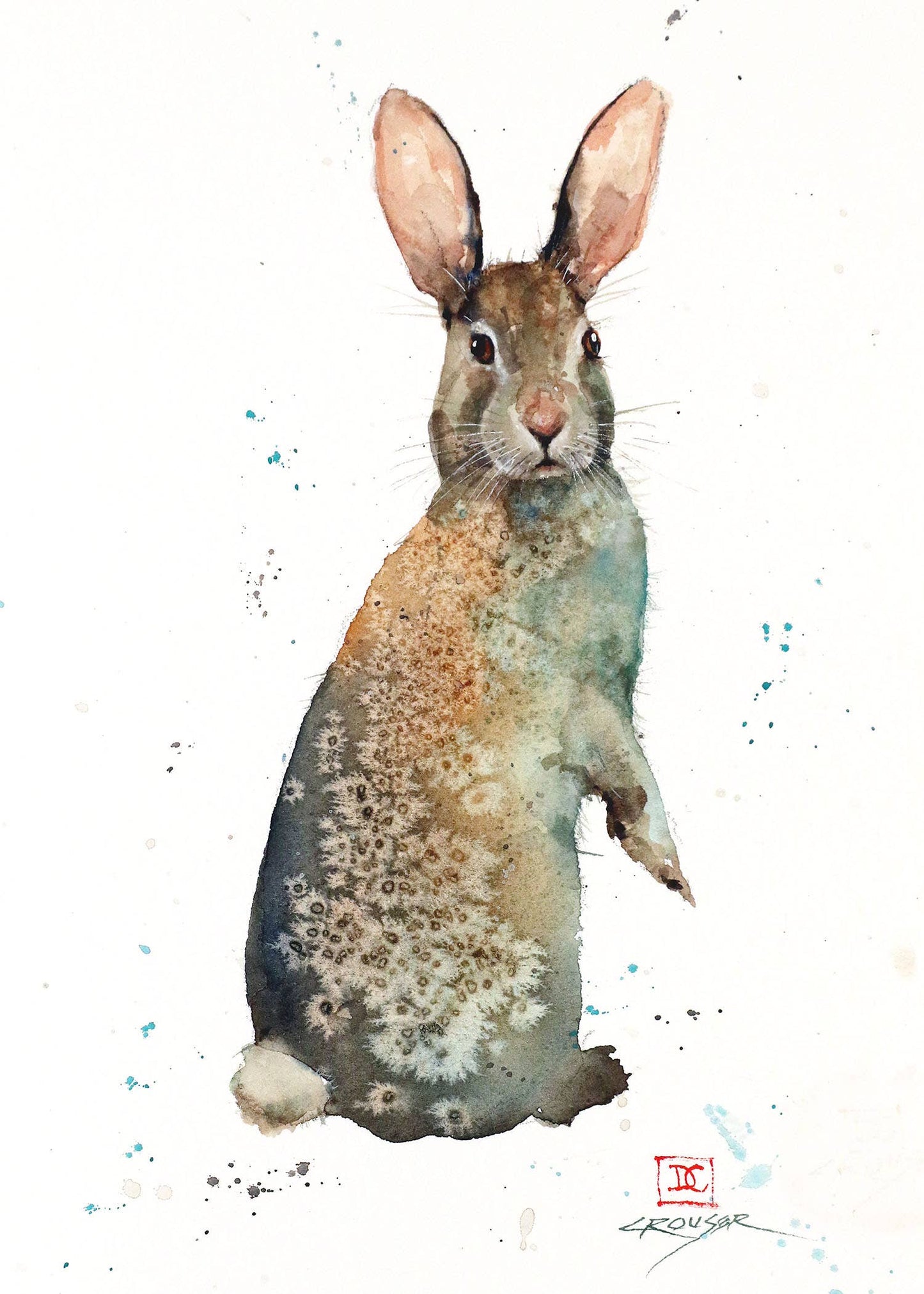 5 x 7" Greeting Card 'STANDING RABBIT'