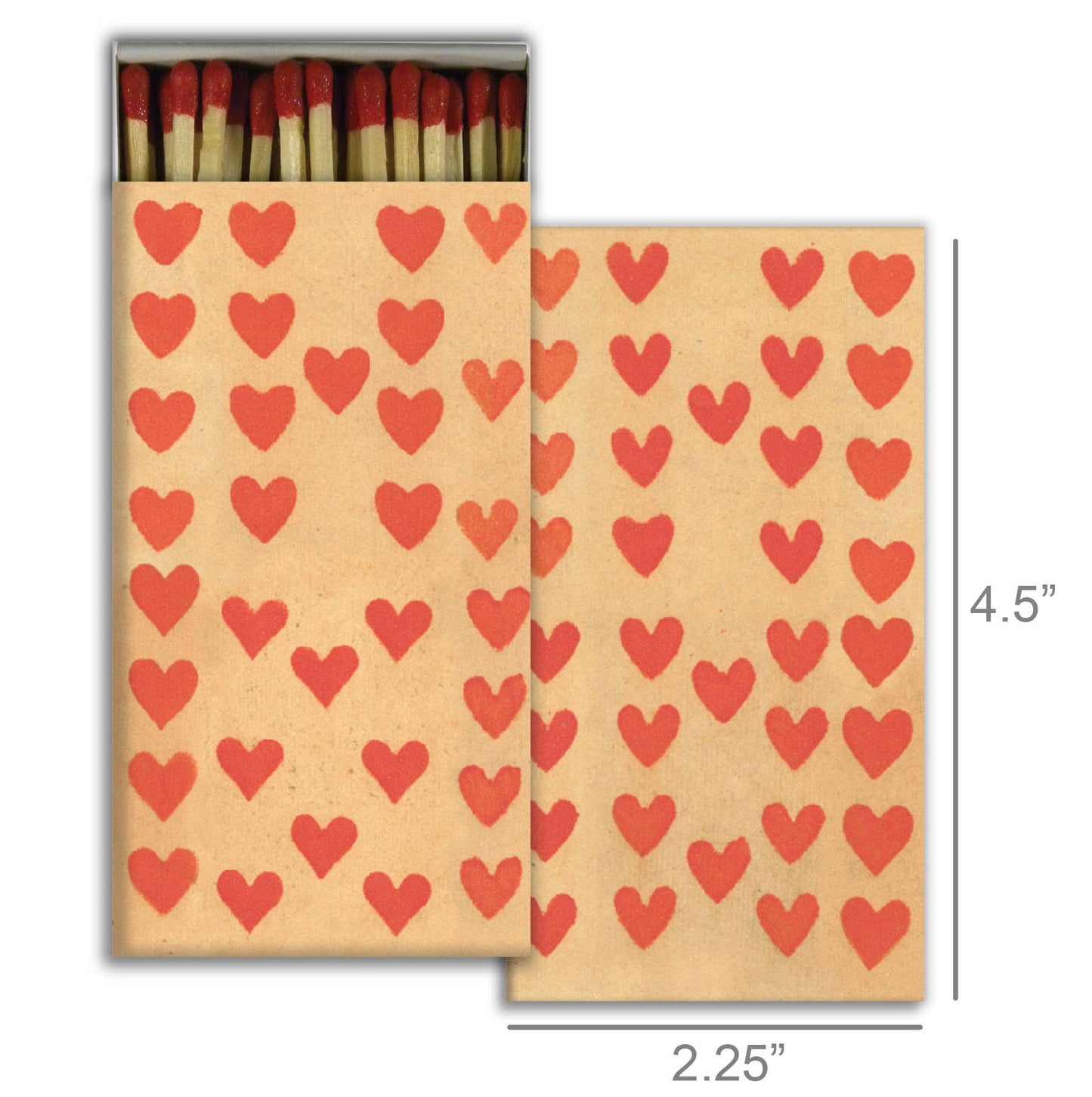 Matches Heart Rows