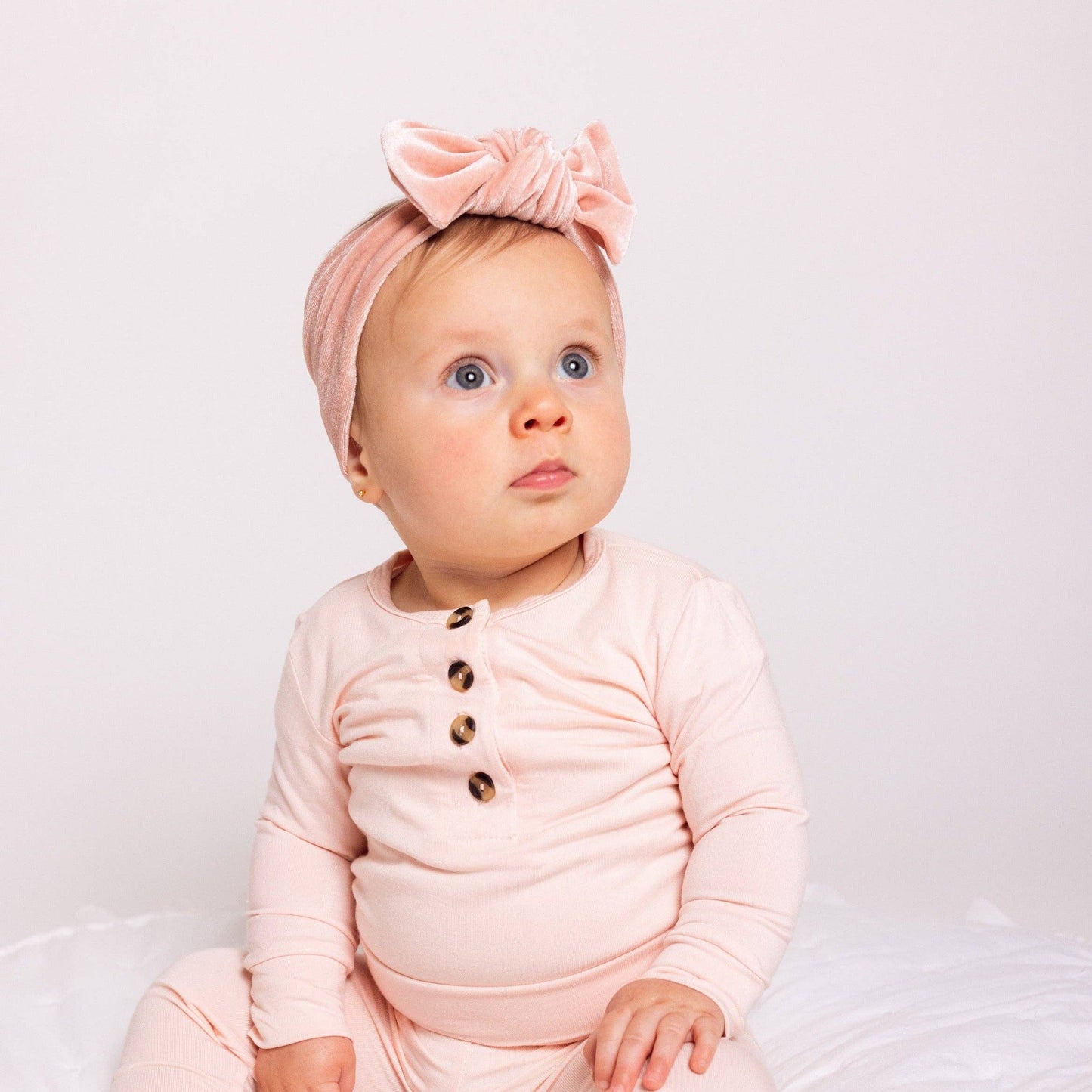 Velvet - Ballet Pink Knot Headband