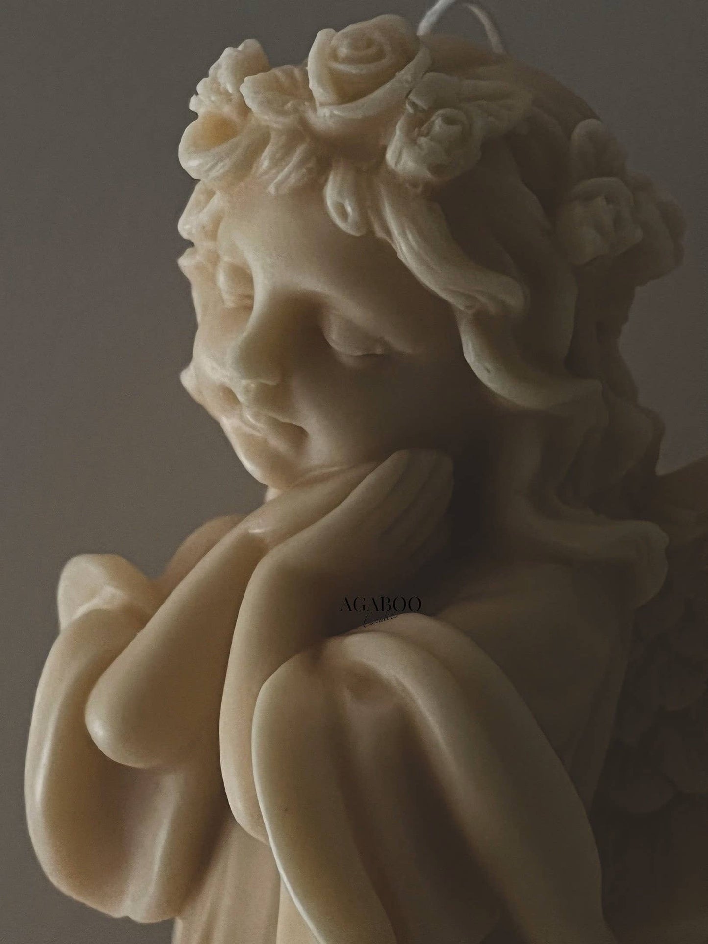 Huge Angel Candle 7.5x5in - Angels