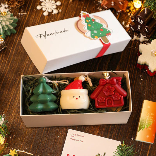 Merry Christmas Candle Set Custom Soy Scented Candles