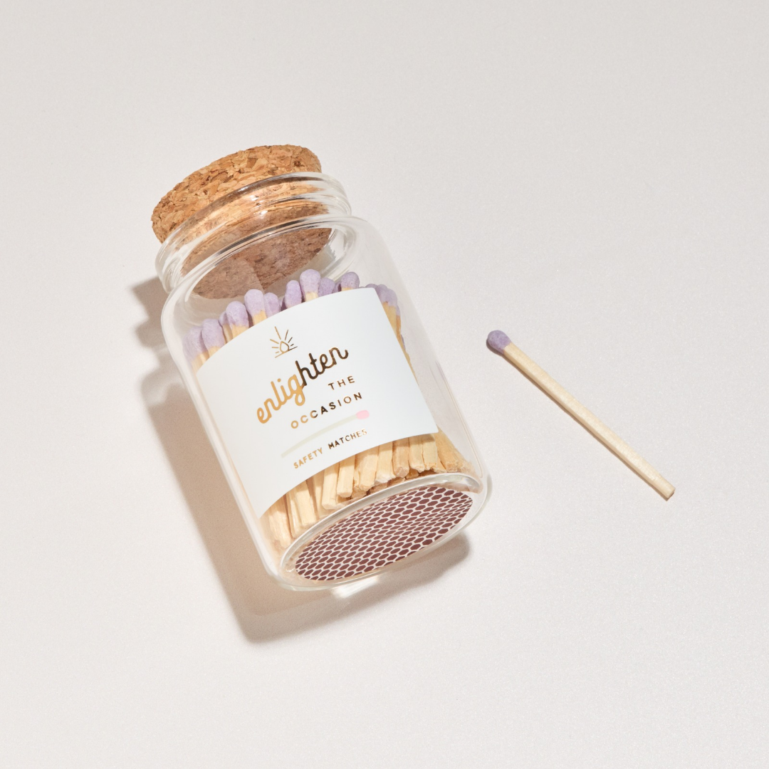 Lux Mini Match Corked Vial with Lavender Matchsticks