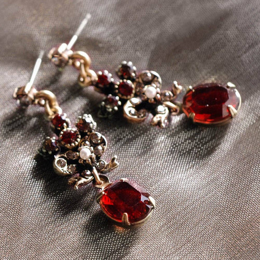 Victorian Garnet Earrings