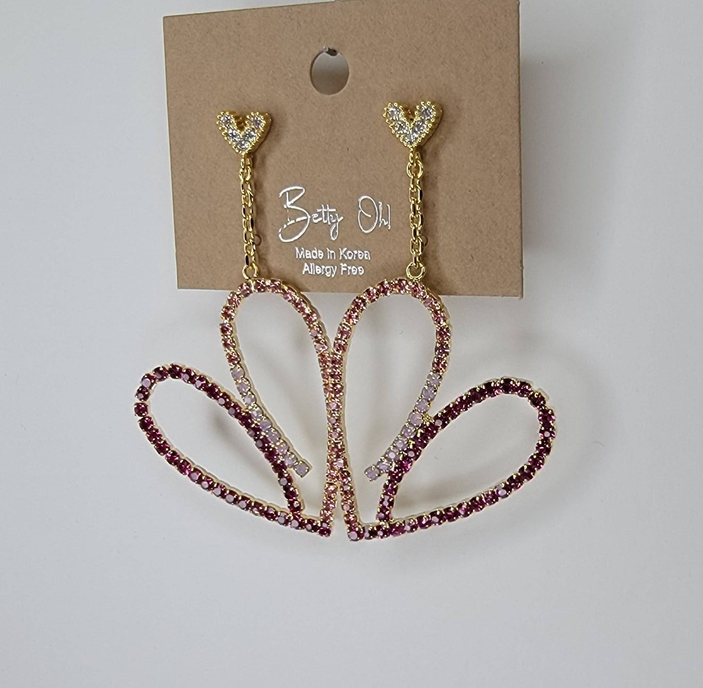 Heart Shape Dangle Earrings