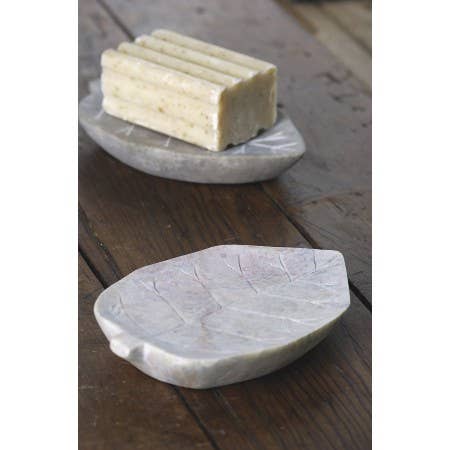 Leaf Etched Soap Dish