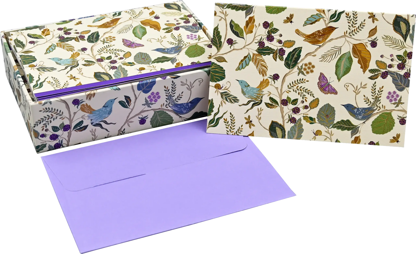 Birds and Berries Note Cards