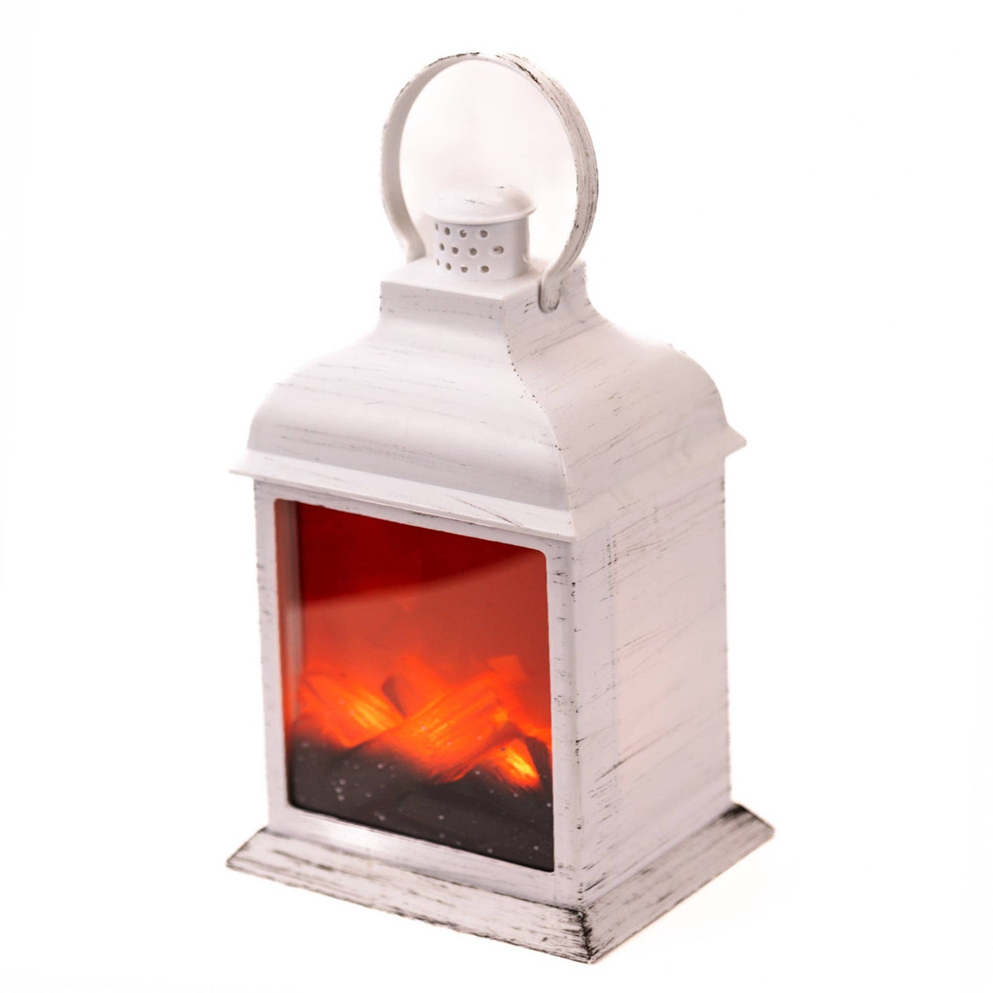 White Traditional Fireplace Lantern