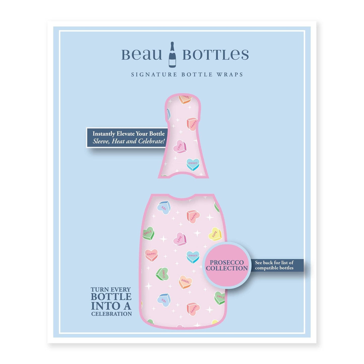 Limited Edition Conversation Hearts - Prosecco Collection