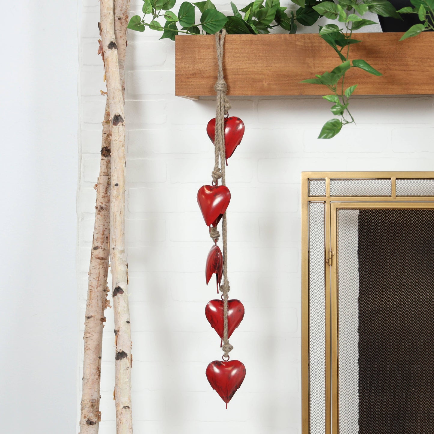 UMA Home Decor - Eclectic Red Metal Decorative Cow Bells