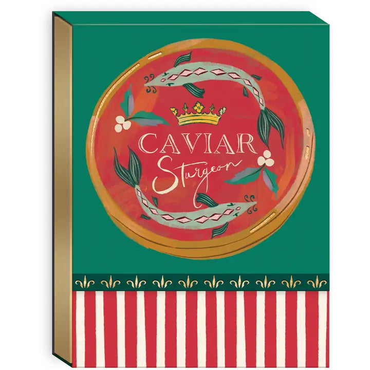 Seasonal Sip and Savor Caviar Pocket Notepad