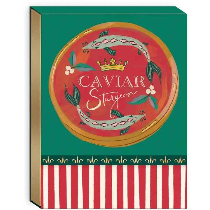 Seasonal Sip and Savor Caviar Pocket Notepad