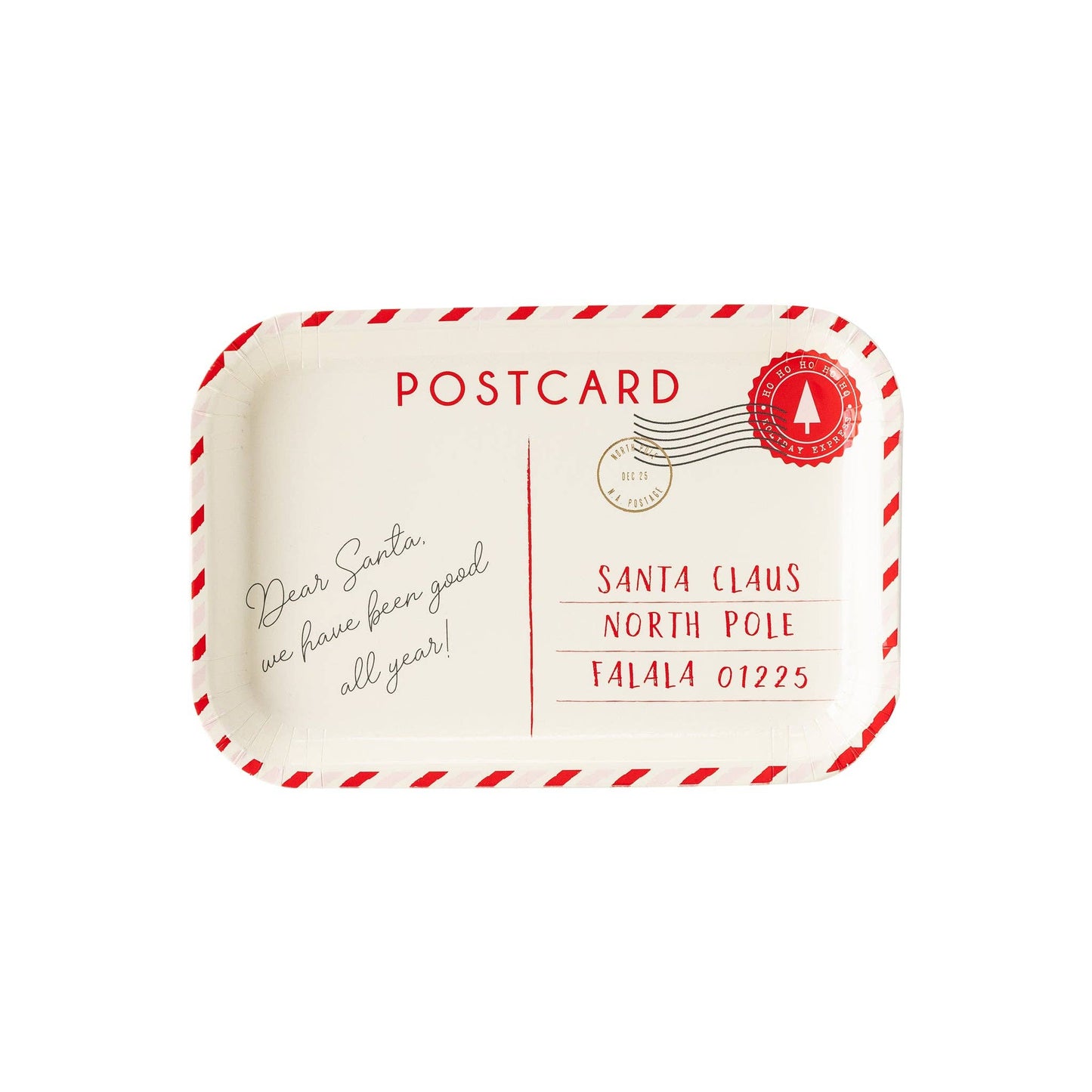 BEC942 - Believe Postcard Shaped Plate