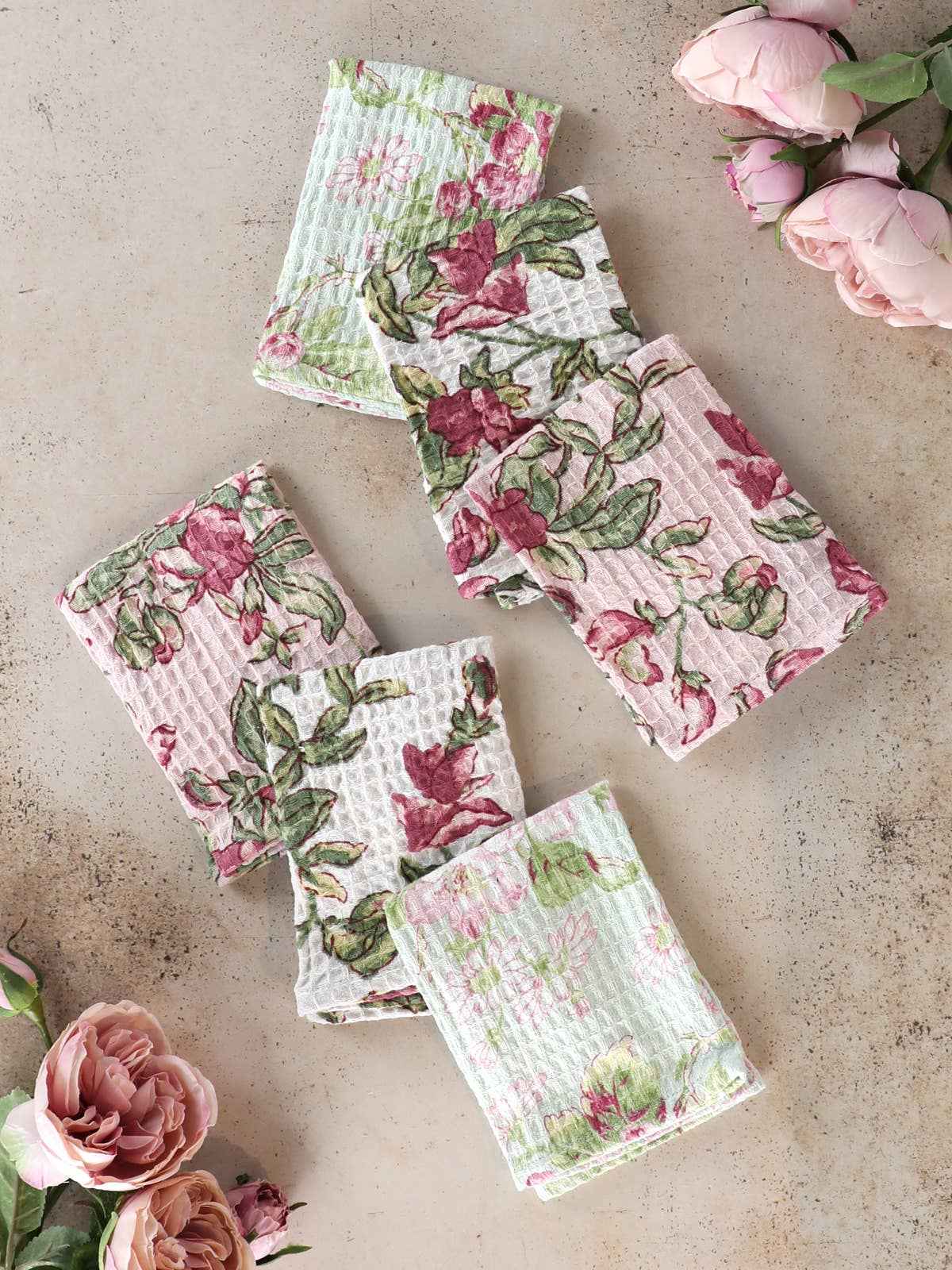 Sweet Pea Patchwork Tiny Towel Bundle - Multi