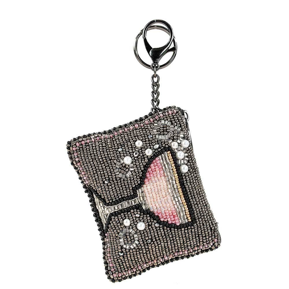 Pink Champagne Coin/Key Fob Purse