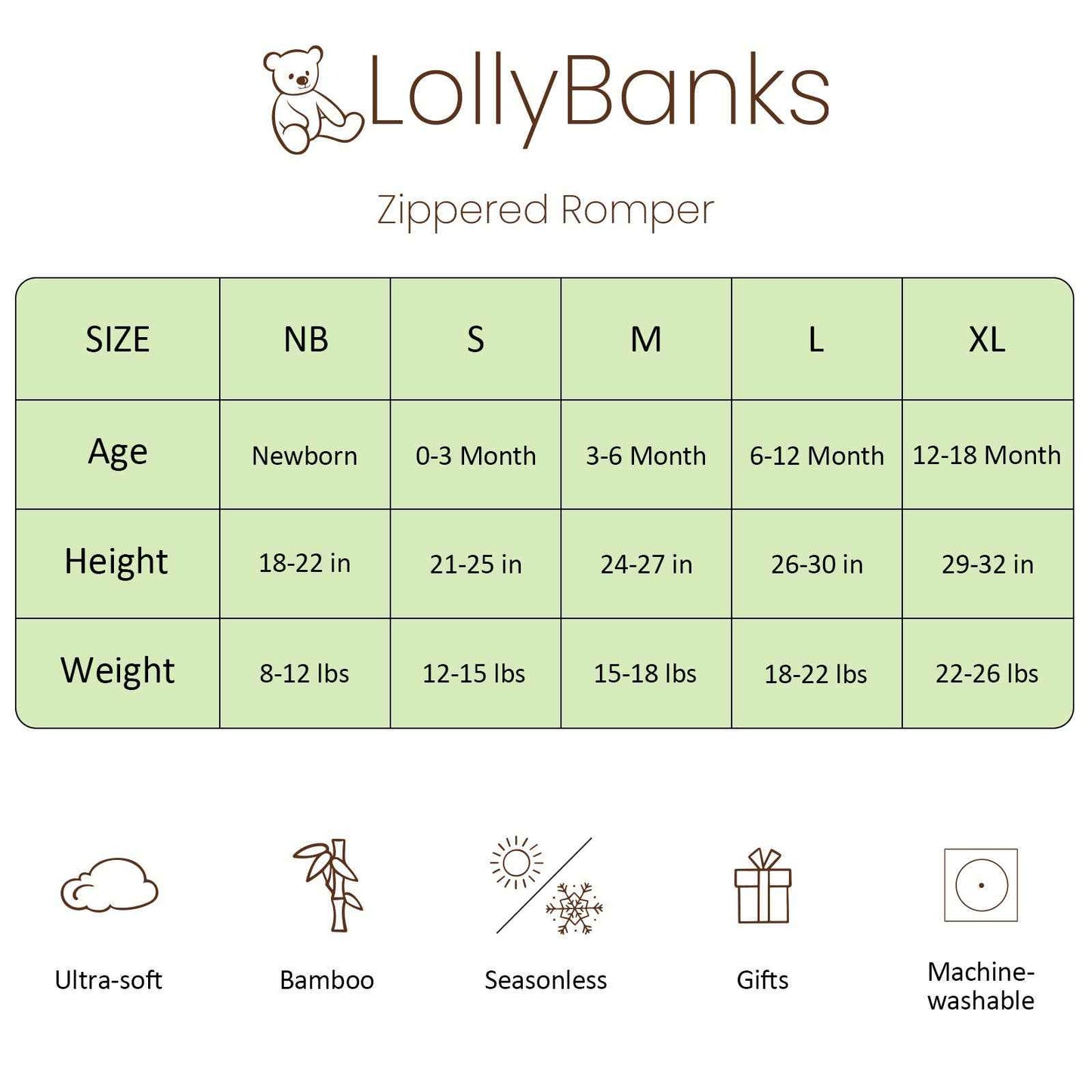 LollyBanks - Bamboo Baby Convertible Zipper Pajamas - Golf Cart