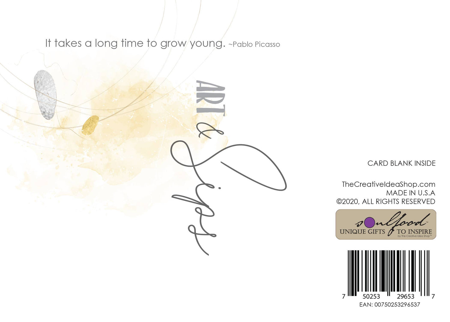 TEA GREETING Card with REAL TEA BAG