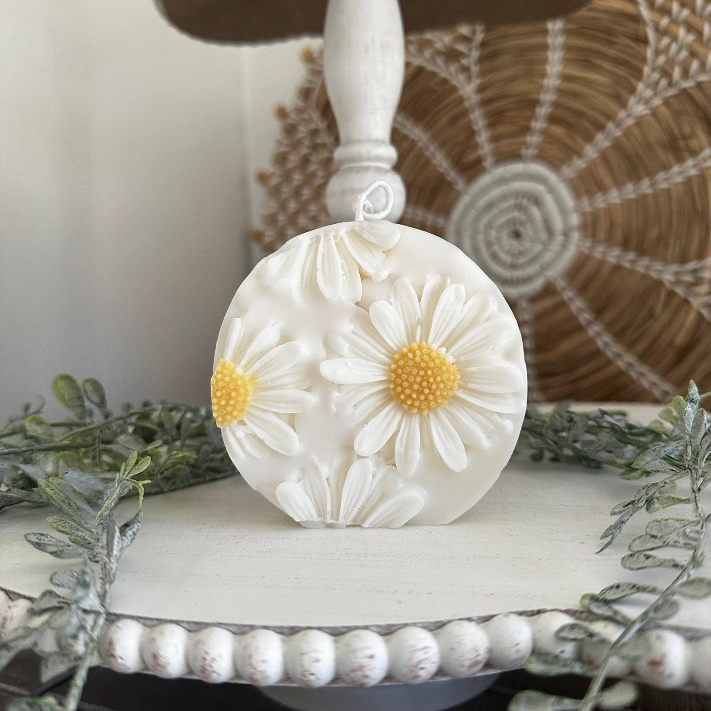 Daisy Decorative Candles - Set of 2