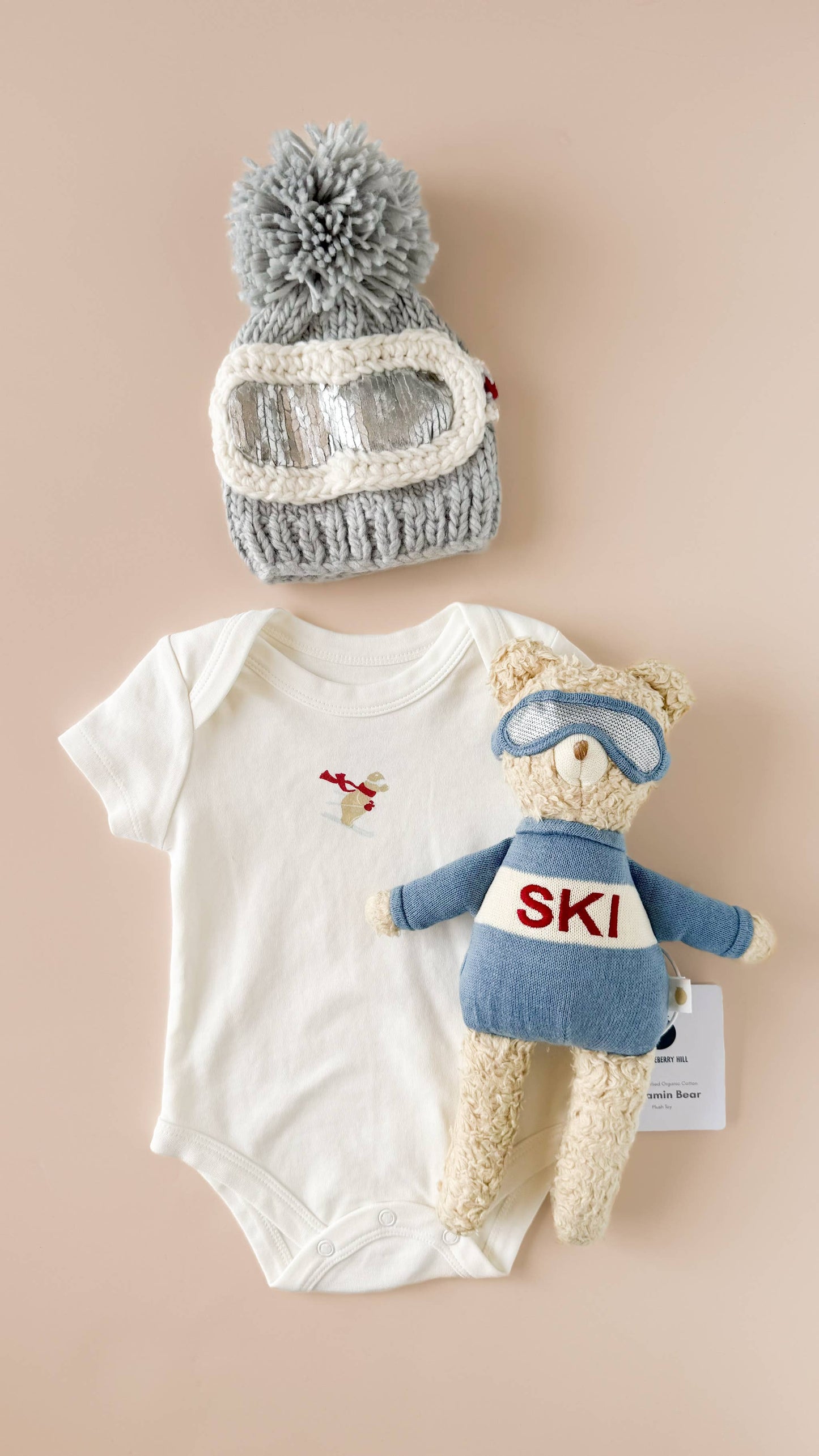 Benjamin Bear Ski Plushie | Baby Kids Toy Animal Fall Winter
