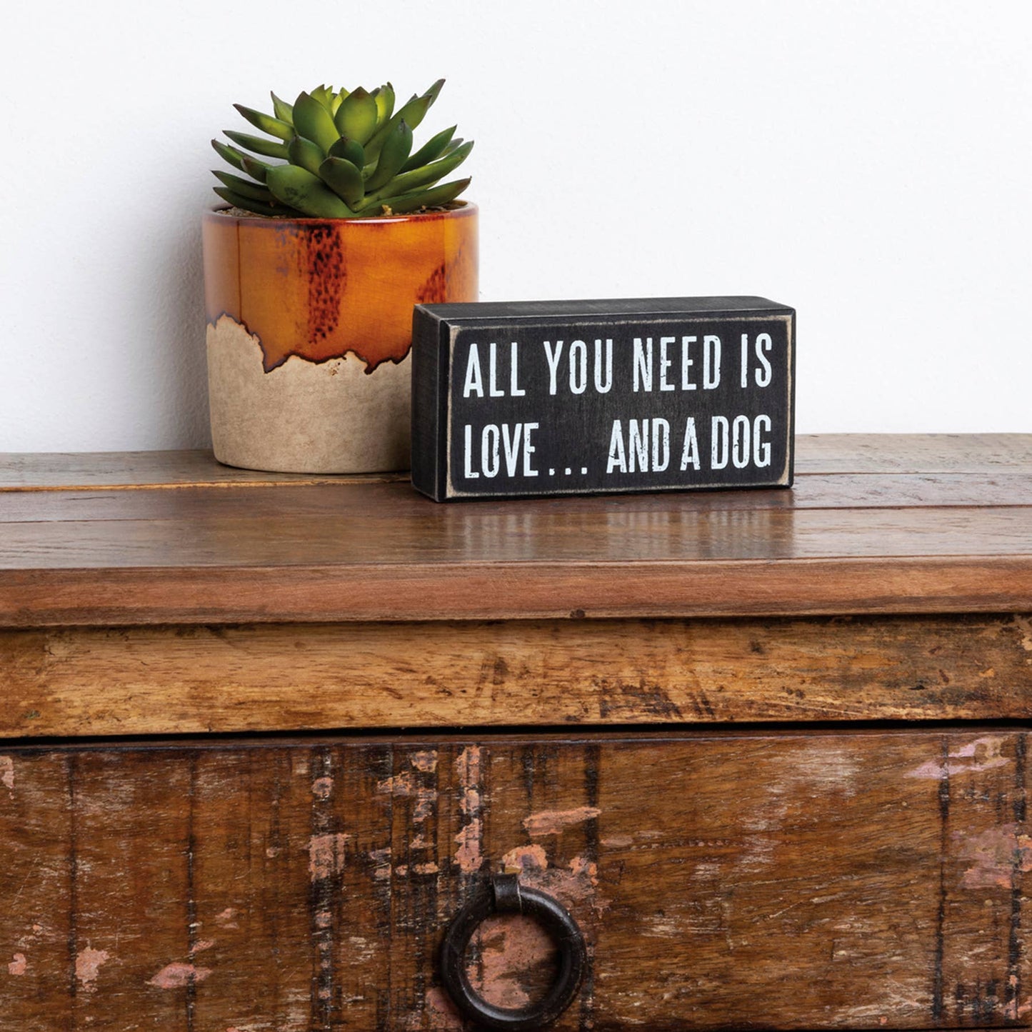Love And A Dog Sign