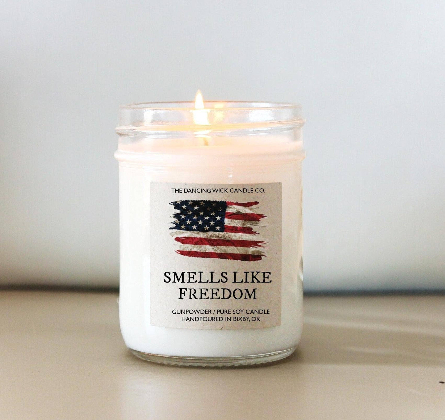 Smells Like Freedom Soy Candle / 4th of July / Military Gift