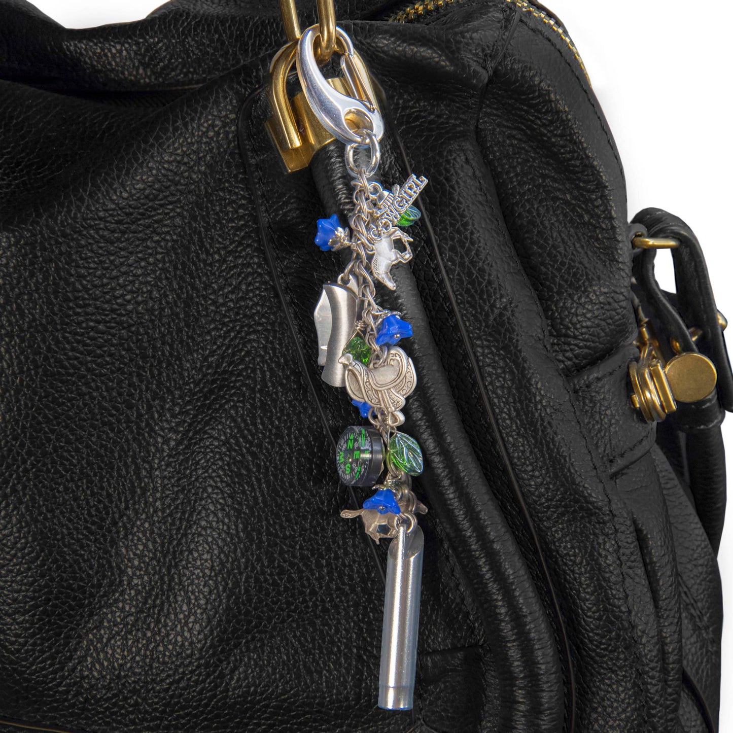 Purse Backpack Charms: Cowgirl Emergency Essential w Whistle
