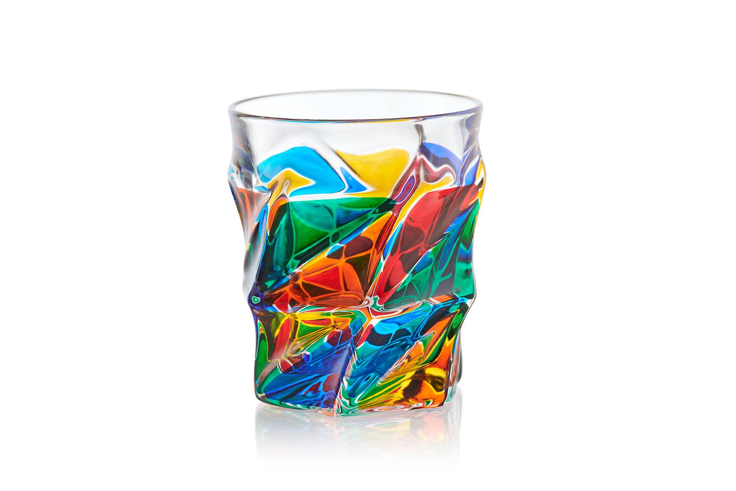 Flamenco Rocks Cocktail Glass Venetian Glass