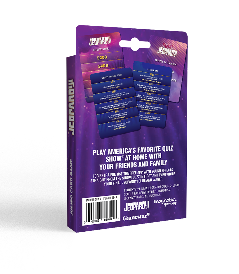 Jeopardy Jumbo Card Game