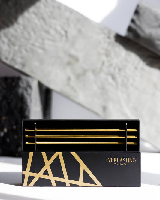 Gold Everlasting Candles – Reusable Steel Oil Candles