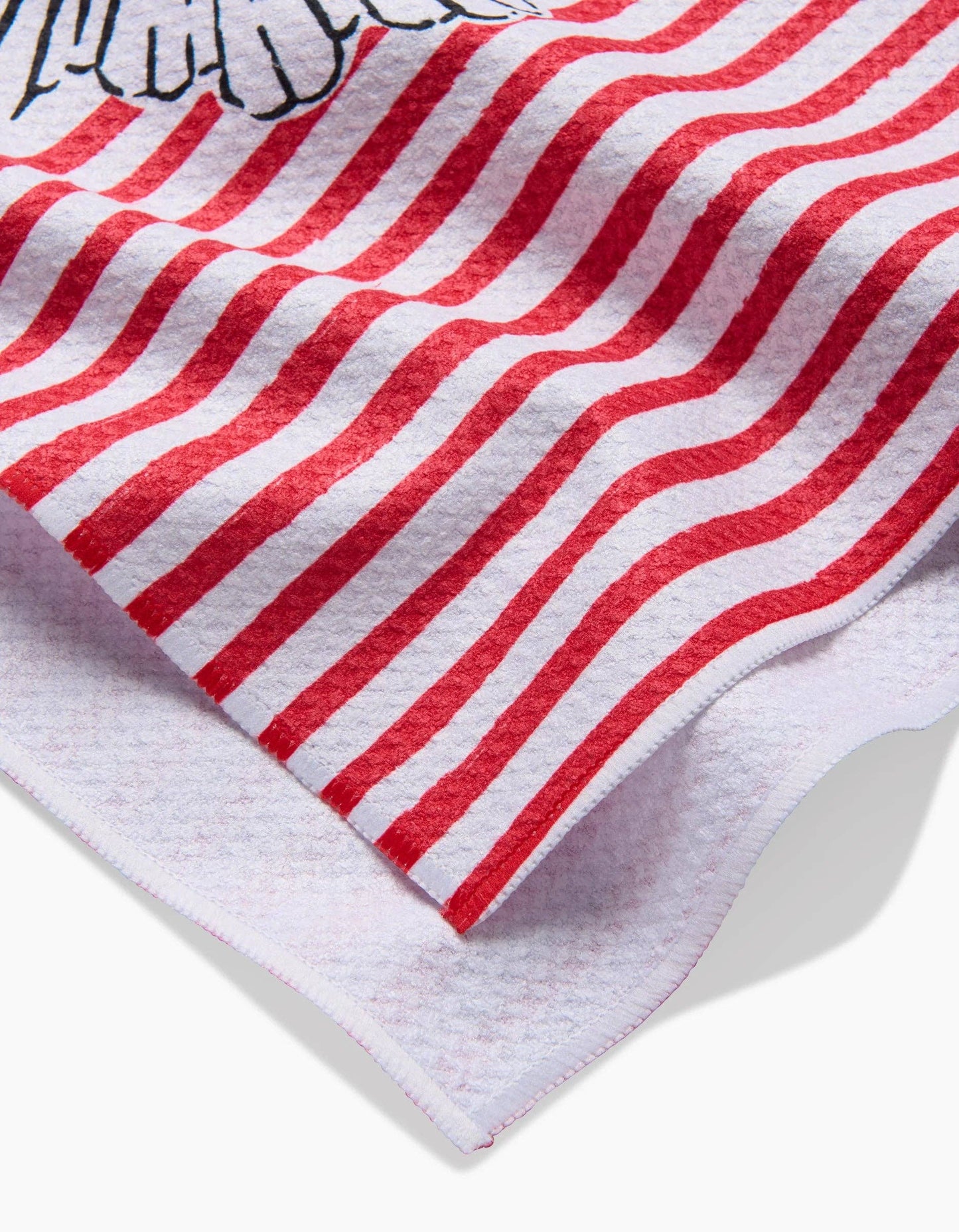 Geometry - Sacred Striped Love Hearts Tea Towel