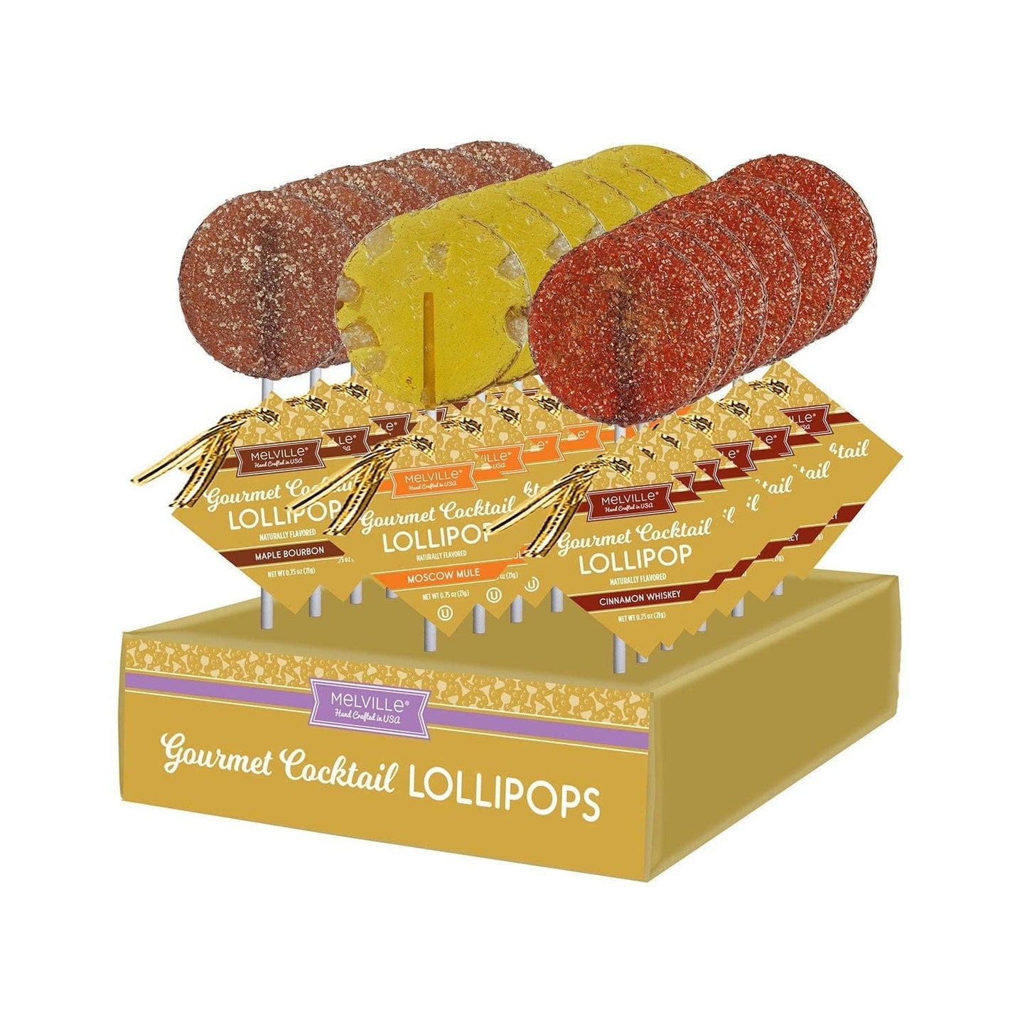 Gourmet Cocktail Lollipops - Moscow Mule, Bourbon, Whiskey