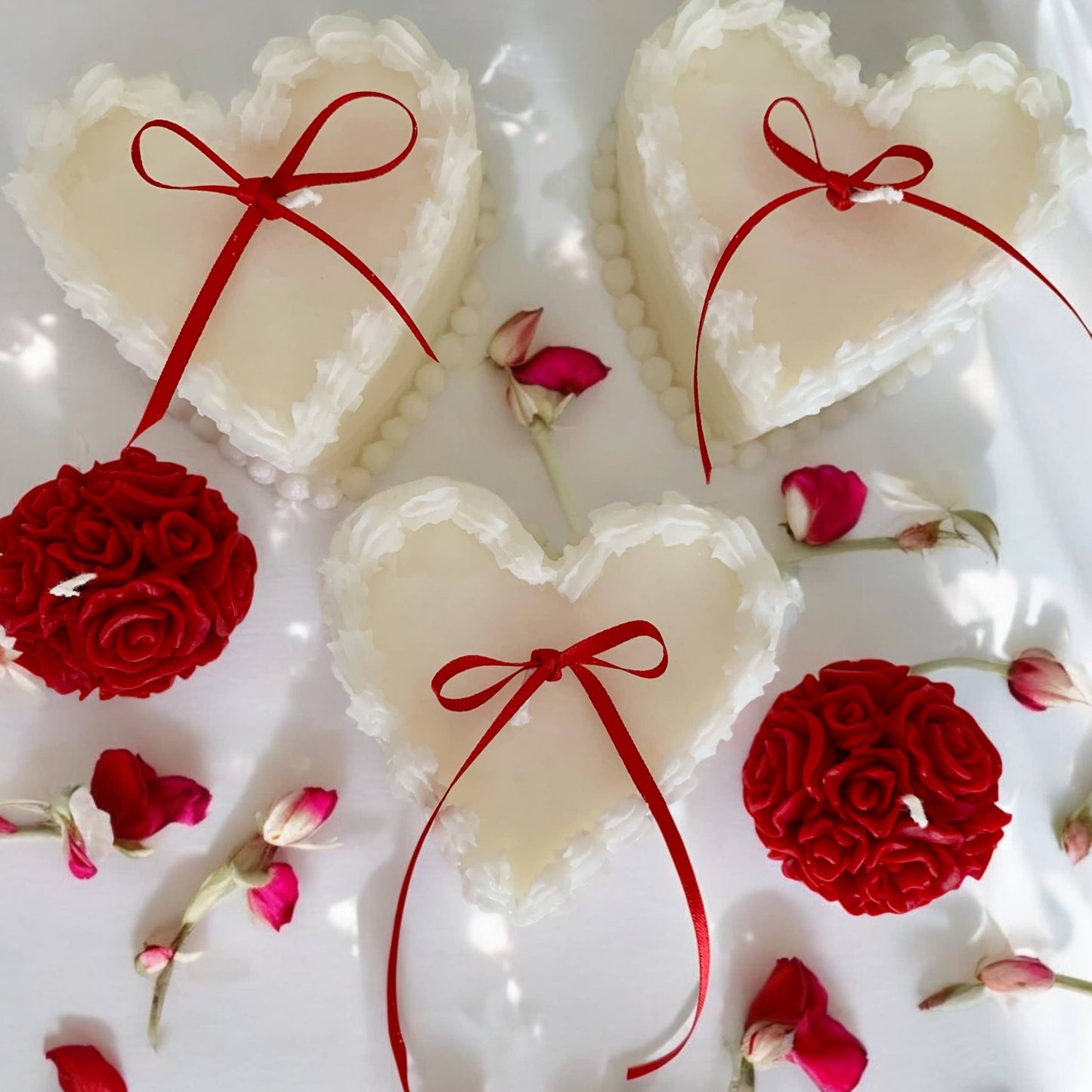 Valentine Heart Cake Candle