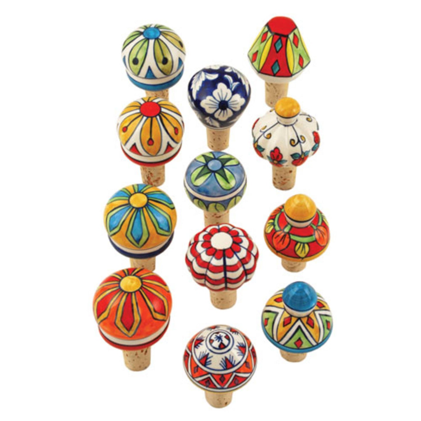 Single Ceramic Wine Stopper Assorted Styles in Case