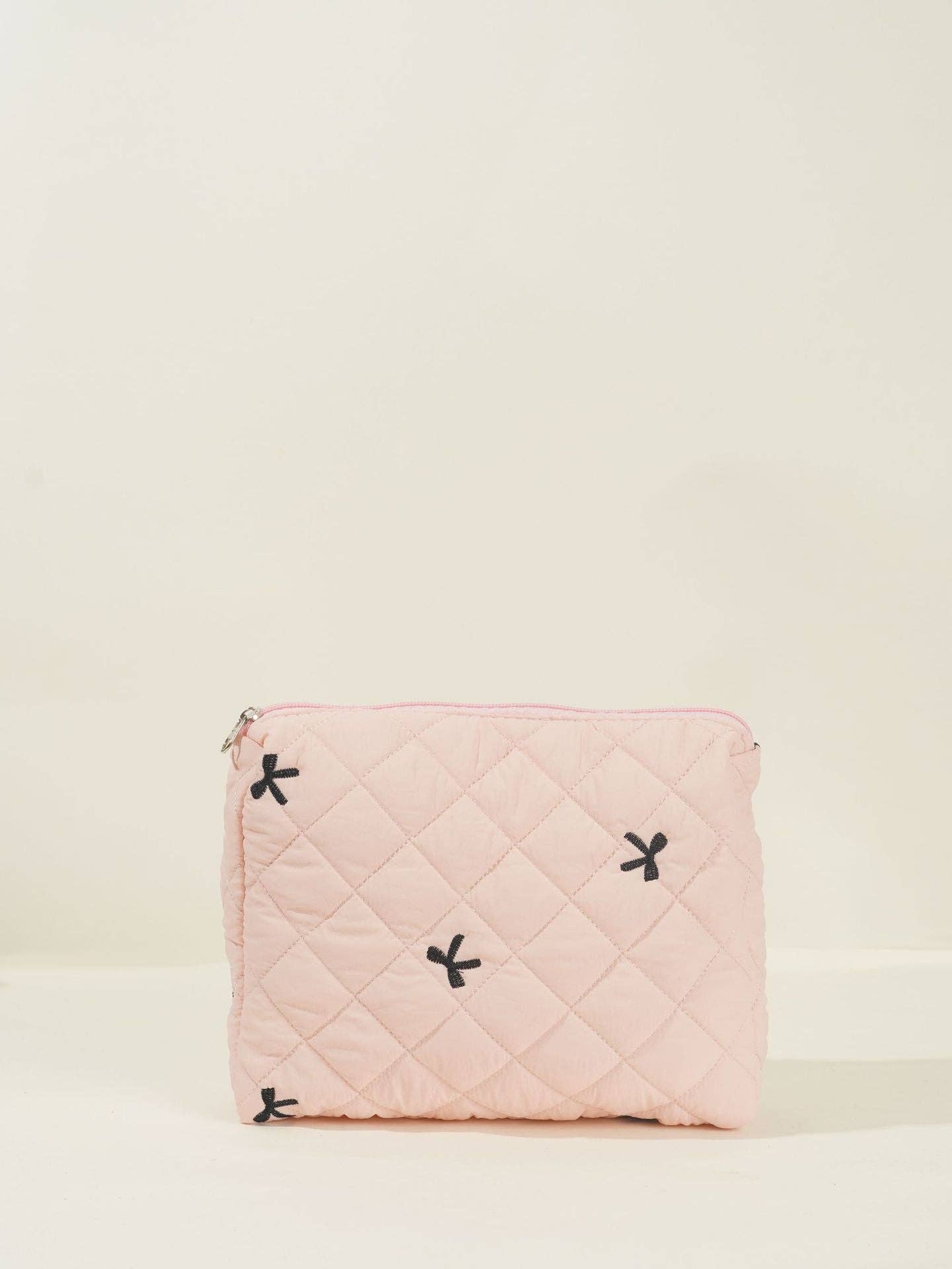Bows Print Large Capacity Cosmetic Bag