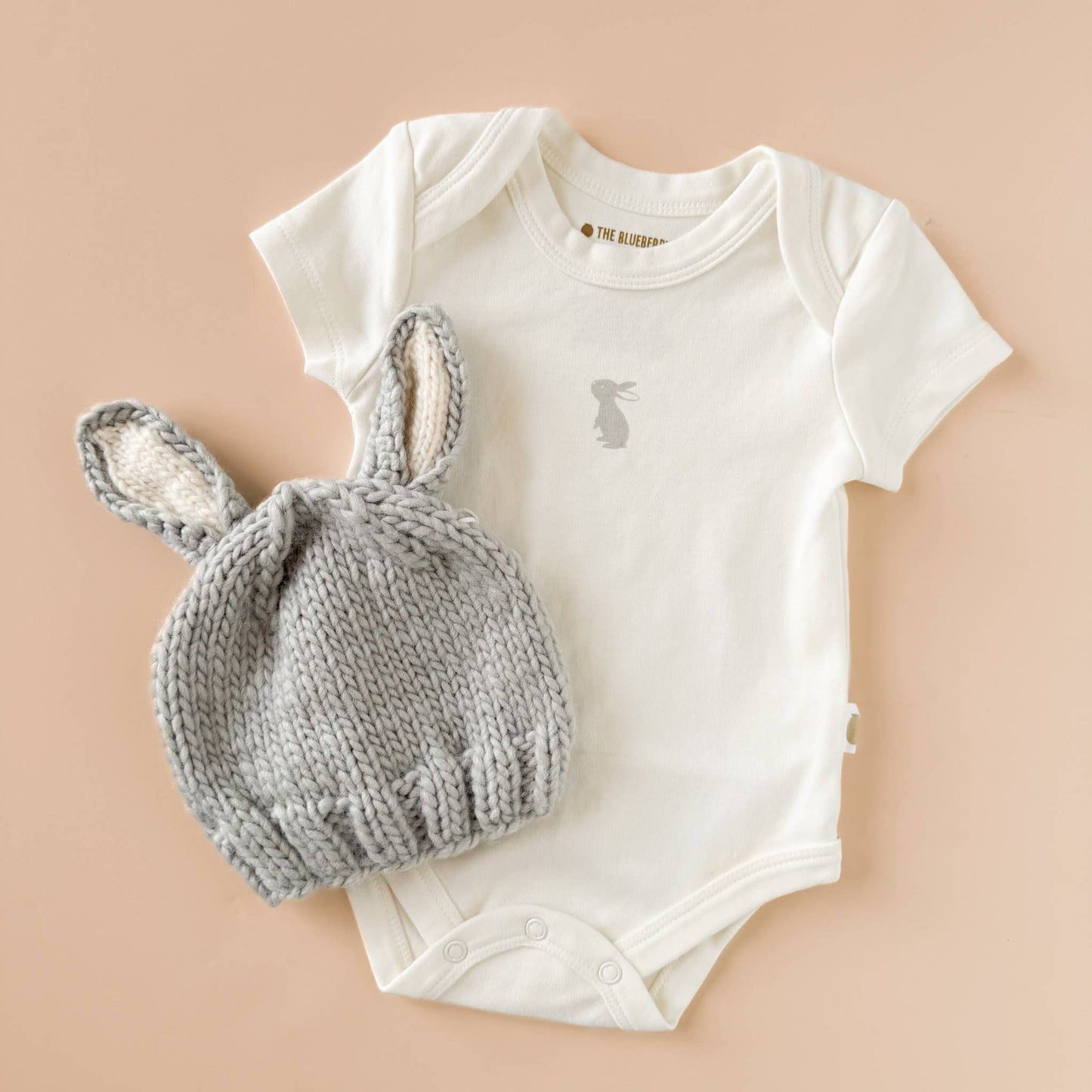 Bailey Bunny Hat Grey Cream | Baby Kids Beanie Costume Gift