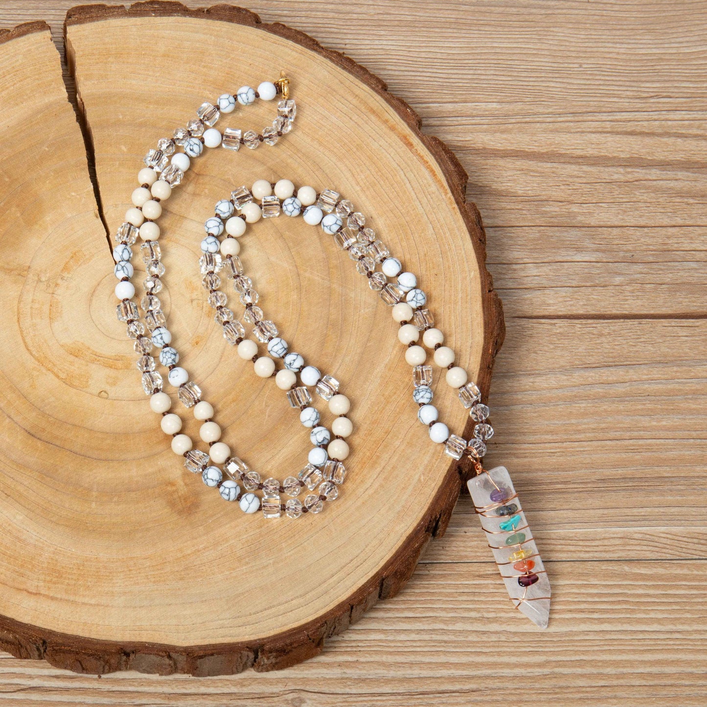 Clear Quartz Pendant Necklace N5841: Clear Quartz