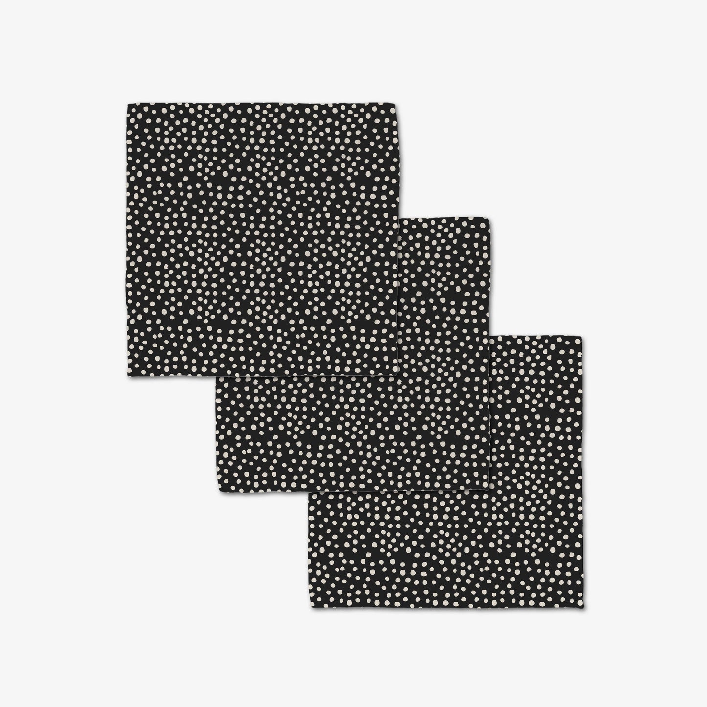 Dotty Black-Washcloth